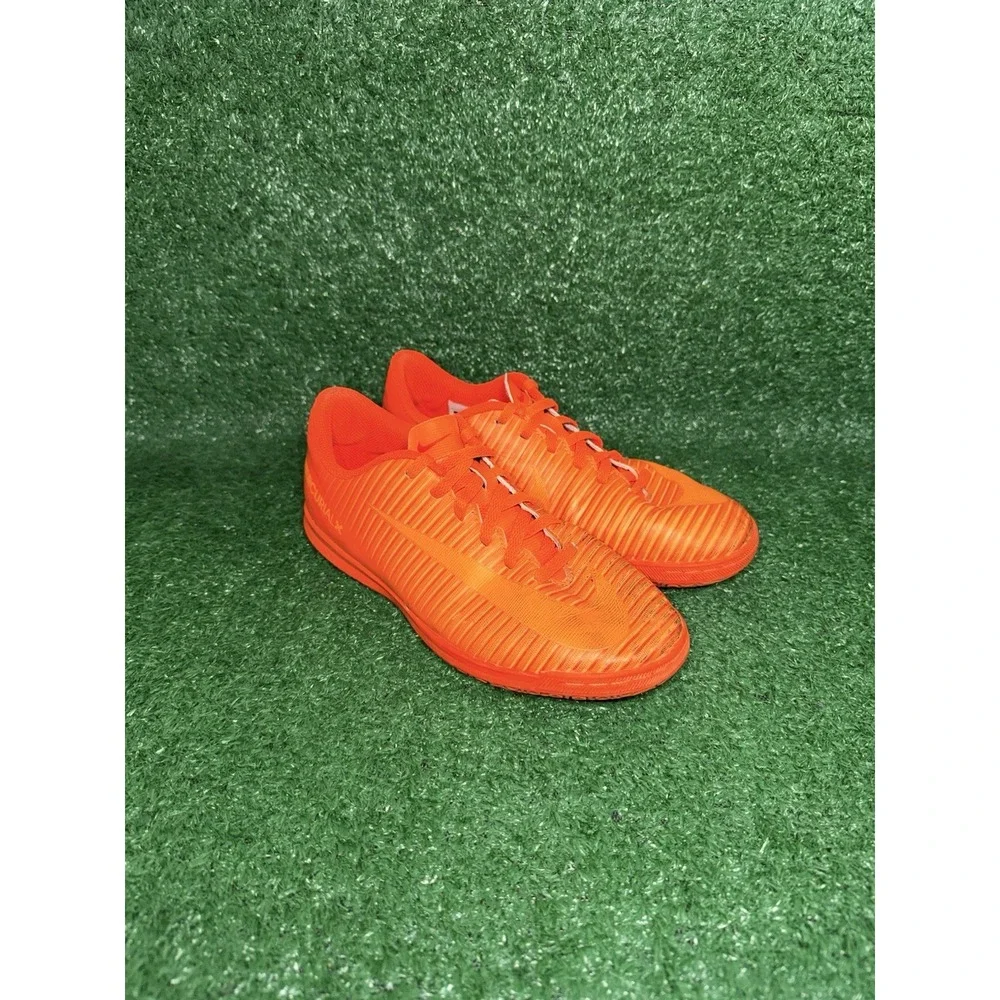 Nike Zoom Mercurial X Soccer Shoe Cleat Sneaker Bright Orange Kids Youth Size 6Y